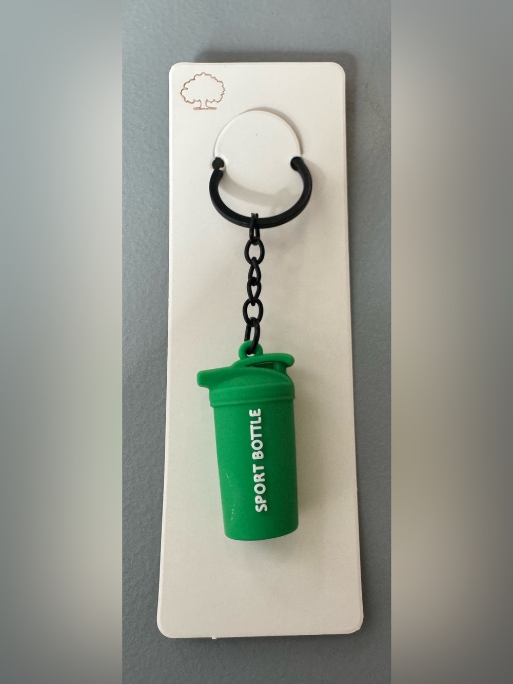 Green ‘Sport Bottle' Keychain Charm gym life shaker bottle protein pre workout
